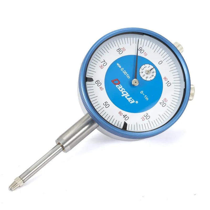 Dasqua Dial Indicator 0-1" | 0.001" Graduation Hardened Steel – Lug Back Style Precision Gauge, ±0.001″ / ±0.002″ Accuracy, Stable High Accuracy, Comes with Protective Flannelette Bag - Image 2